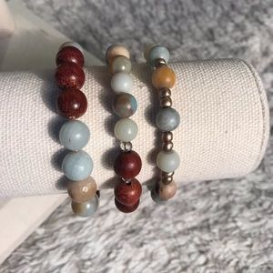 Beaded Bracelets - set of 3